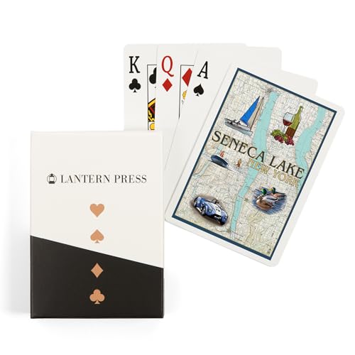 Baraja de 52 cartas tamaño póker Seneca Lake