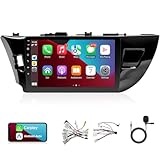 Leadfan Car Stereo Radio for Toyota Corolla 2014 2015 2016 with Wireless Carplay Android Auto, 10.1 Inch Screen for Toyota Corolla, with Bluetooth,GPS,WiFi,SWC, MIC (for Toyota Corolla 2014-2016)