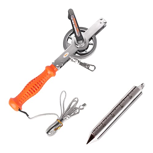 Cekegon Oil Gauging Tape, 560G/20Oz Stainless Steel Plumb Bob, Explosion-Proof Oil Tank Gauging Tapes-33Ft/10M #TOP4