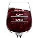 Classy Sassy Bad Assy Funny Novelty Wine Glass - 12.75 oz. - Humorous Smart Assy Present for Mom, Women, Friends, or Her - Made in USA