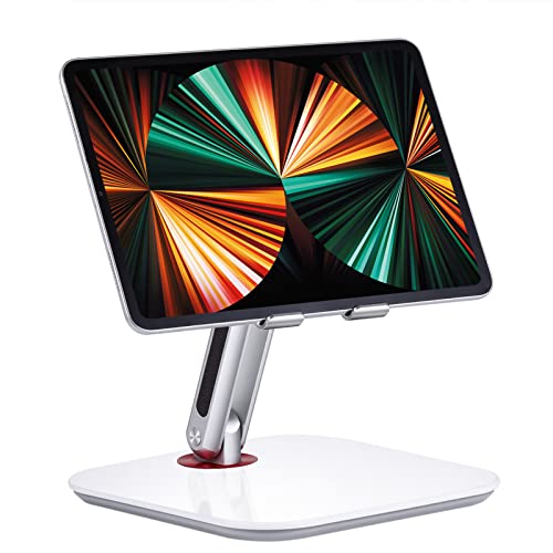 Soporte Tablet Ajustable y Plegable, Soporte para Tablet Mesa de Aluminio Pesado, Compatible con iPad Pro/Air/Mini, Samsung Tab, Surface Pro, Kindle Fire (5-13") Cover