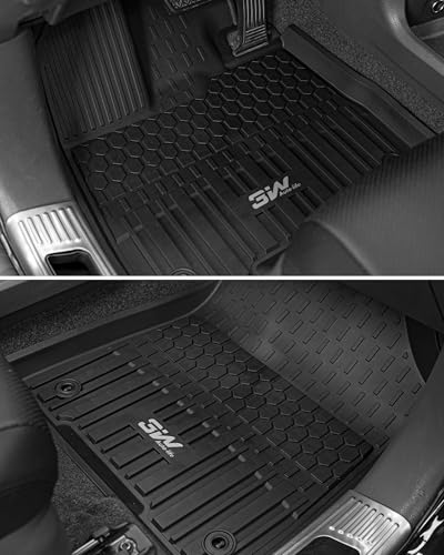 Image of 3W Floor Mats for Toyota Sienna 2021-2026 LE /XLE, TPE All Weather