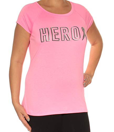 Ideology Women s Breast Cancer Research Foundation Hero Graphic T-Shirt, Pink, Small