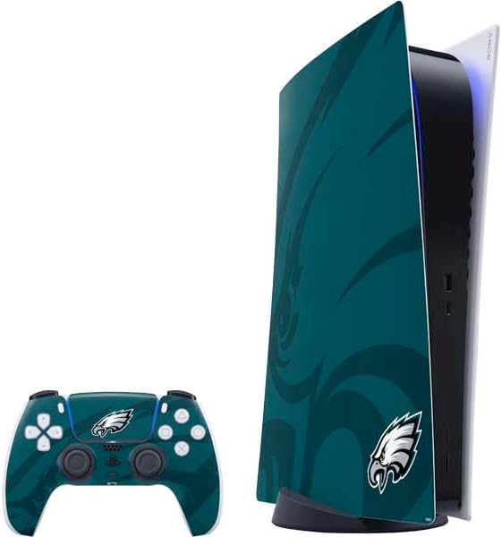 Skinit Decal Gaming Skin Compatible with PS5 Digital Edition Bundle - Officially Licensed NFL Philadelphia Eagles Design