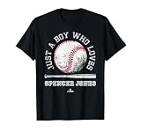 Boy Who Loves Spencer Jones Prospect Baseball Fan Gear T-Shirt