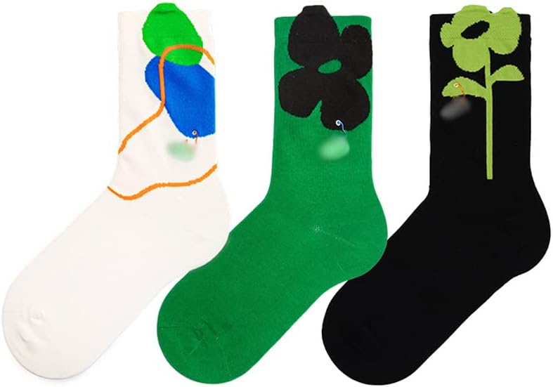 Hiking Socks Socks for Women 3 Pair Socks Soft Cotton Socks Womens Retro Socks Suitable for Daily Wear Walking Socks