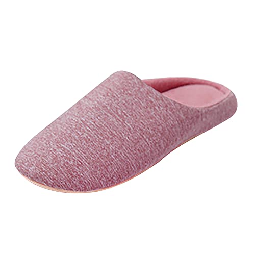 Pink Fuzzy Slippers For Women Closed Toe House Slippers Women Winter House Plush Fluffy Flats Warm Slide Shoes3