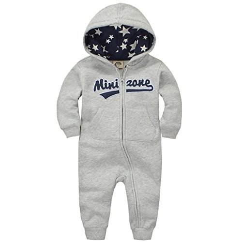 Baby Strampler mit Kapuze Overalls GudeHome Maedchen Jungen Jumpsuit Schneeanzüge Säugling Langarm-Bodysuits Baumwolle Spielanzug