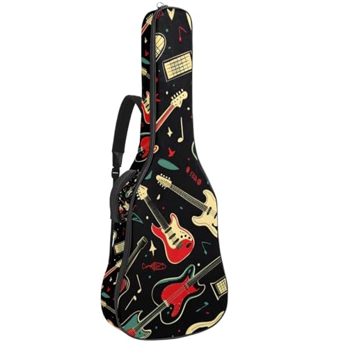 Sac à dos pour guitare étanche en tissu Oxford pour trajets et répétitions