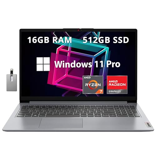 Lenovo IdeaPad 1 15.6" FHD Anti-Glare Laptop AMD Ryzen 7 miniatura 1
