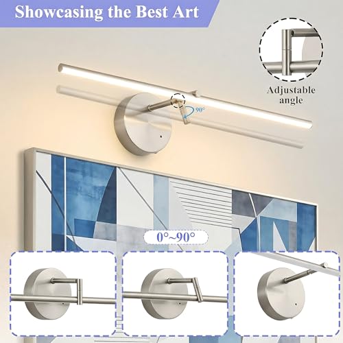 Iluminación LED inalámbrica recargable con mando para regular brillo en níquel 5