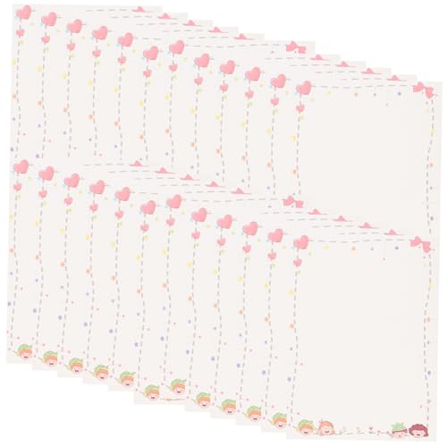 NUOBESTY 50枚 シート入り レトロ 簡用紙 古典的なデ 書 い厚手レ
