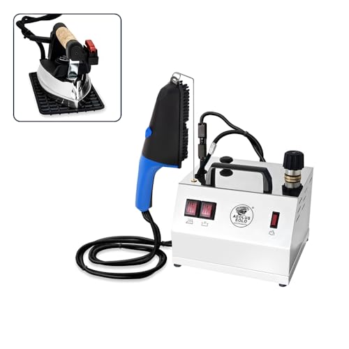 EOLO Système de repassage GVS2 Dual Inox avec fer à repasser et brosse à vapeur, chaudière en...