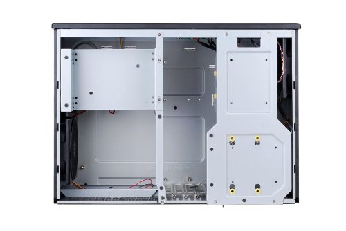 Gabinete para PC SilverStone Technology SST-GD05B-3.0-USA Micro-ATX de aluminio y acero con 2 puertos USB 3.0 frontales en negro miniatura 3