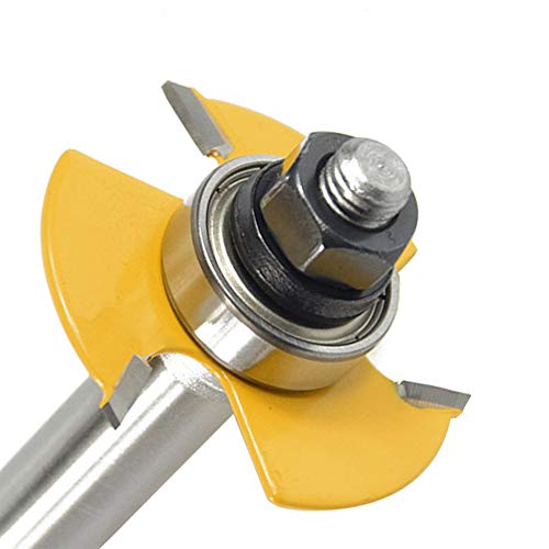image for Yakamoz 1/2 Inch Shank Adjustable 3 Wing Slot Cutter Router Bit Set wi