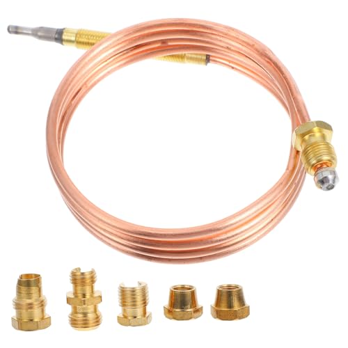 TOYANDONA Kit para Gas con Roscas Adaptadoras Sensor Temperatura para Estufas Calefactores y Chimeneas Funcionamiento Seguro y Reparación Sencilla