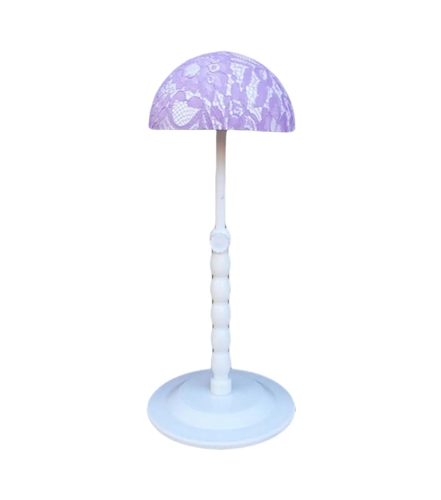 FDzkrtvm Plastic Folding Wig Stand, Multicolor Wig Stand Holder Adjustable Height Hair Organizer No Slip Storage Display(Purple)