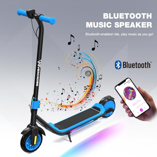 EVERCROSS E6 Electric Scooter for Kids, 7" Lightweight E-Scooter for Ages 6-12, Electric Scooter with A Range of Up to 20 km and 7-Color Lights, 3 Speed Modes (8, 12, 16 km/h) - Image 2