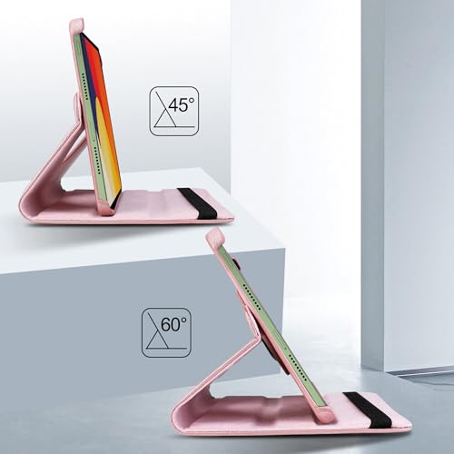 Image of TGK 360 Degree Rotating Flip Cover Case for Moto Pad 60 Pro 12.7 inch 2025 Release Tablet (Rose Gold)