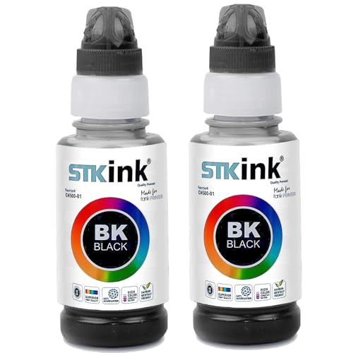 2x Tinta Preta Stkink Para ImpressoraGi190 G3100 G3102 G3110 G3111 G4100 190
