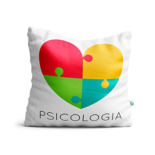 Almofada personalizada psicologia - Coração quebra-cabeça