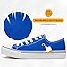 ZGR Mens Classic Casual Shoes,Lace-up Fashion Sneakers,Low Top Canvas Shoes for Men(Blue.US10.5)