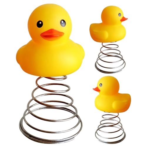 Patitos Navideños - Metal Y Abdominales 9,5x18 cm | Punta de árbol de Pato Creativo con diseño Festivo, hogar, Fiesta, Festivo Decorativo, Alegre, estacional, Elegante, decoración de árbol