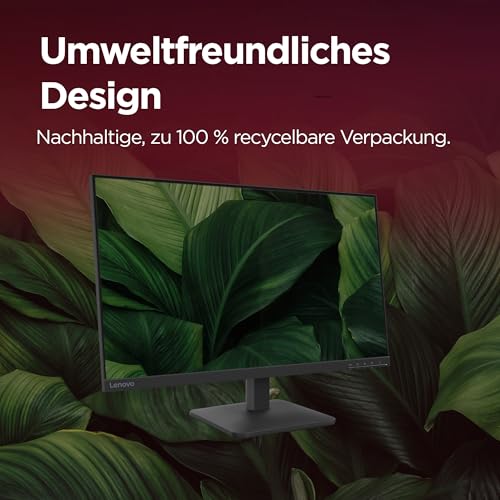 Lenovo L27-41 | 27’’ Full HD WLED Monitor | 1920 x 1080 | 16:9 | 100Hz | 4ms Reaktionszeit | HDMI | VGA | 3-seitig IPS Panel | Raven schwarz | 4.1 kg