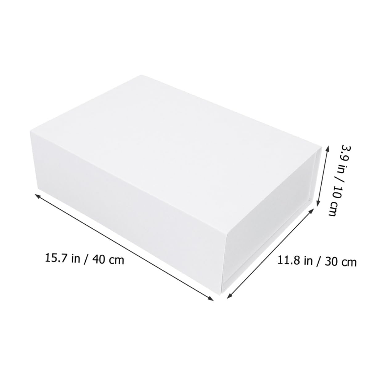 Scatola Regalo con Coperchio e Chiusura Magnetica in Cartone Bianco | Biscotti e Caramelle, Formato Pieghevole, Struttura Capiente Adatta a Compleanni e San Valentino