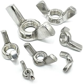 2, UNF A2 Stainless Steel Butterfly Wing Nuts - to Fit Bolts/Screws - 1/2"