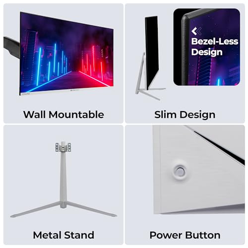 Image of ZEBRONICS A27FHD LED, Gaming Monitor, 27 inch (68.58cm), 300 nits, 165hz, Slim Design, FHD, 1080p, Wall Mountable, HDMI, DisplayPort, USB Port, Metal Stand, Built-in Speakers