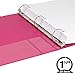 Samsill 3 Ring Binder, Made in The USA, 1.5-Inch Round Ring Binder, Holds 325 Sheets, Customizable Clear View Cover, Assorted, 4 Pack (‎MP28598)