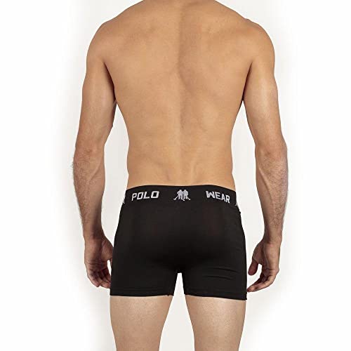 Kit Cueca Boxer Polo Wear 12 Peças Lisas