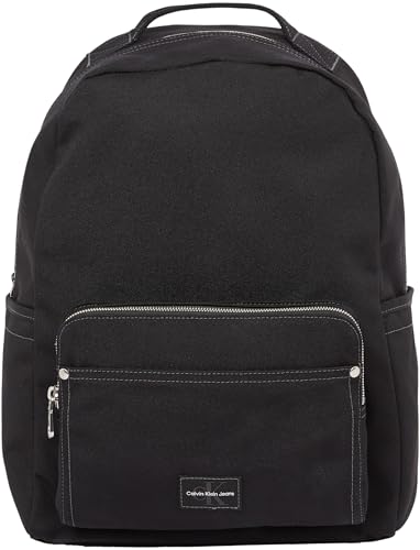 Calvin Klein Uomo Zaino Sport Essentials Campus con Scomparti Laterali, Nero (Black), Taglia Unica