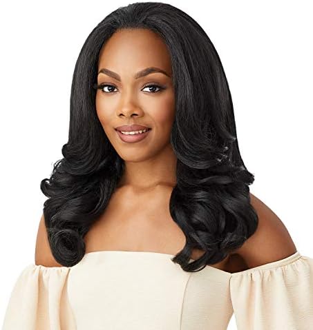 Outre Quick Weave Self Styled in 60 Seconds Neesha Soft & Natural New Half Wig Cap Laysflat Requires Less Leave Out NEESHA H301 (DR2/HNBRN)