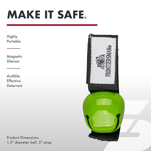 SABRE Frontiersman MAX Bear Spray Kit – 7.9 oz Bear & Mountain Lion Deterrent, Belt Holster, Bell, 40 ft Range, 2% Capsaicinoids, Glow Safety, Eco-Friendly, Hiking, Camping