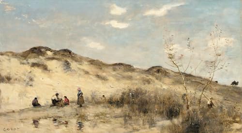 Tableaux Sur Toile d'Art Décorative Corot les Dunes de Dunkerque 60x90cm Qualité