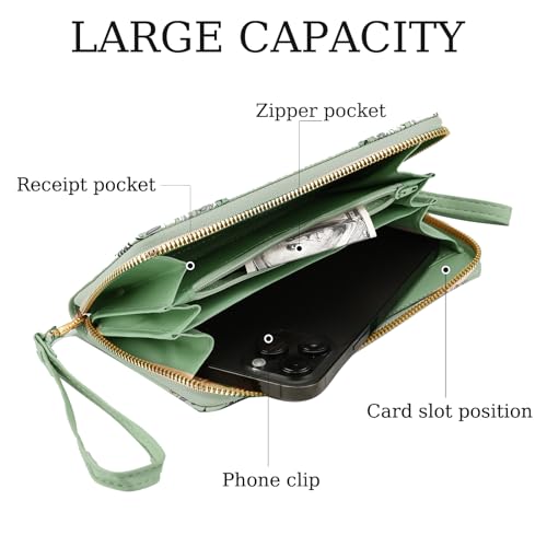 Best Teacher Appreciation Gifts for Women, End of The Year Teacher Christmas Gift, PU Leather Zipper Women Wallet, Birthday Gifts Ideas for Her4