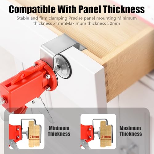 Image of Serplex Stainless Steel Drawer Front Clamps Quick Positioning Hardware Installation Clamp, One-Handed Alignment Clamp for Cabinet Drawer Alignment & Fast Fixing
