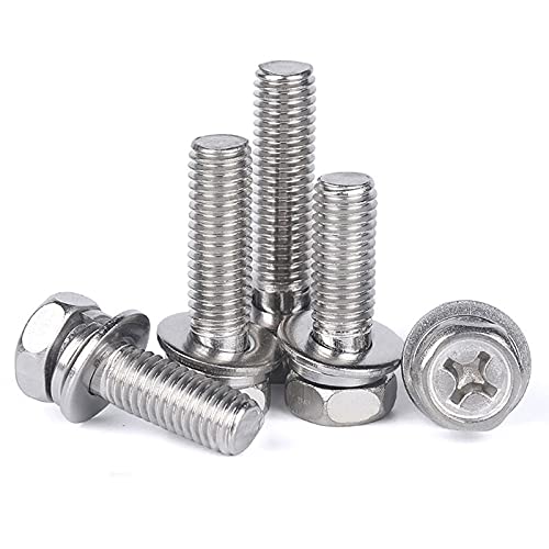 Perno hexagonal en acero inoxidable 304 con acabado cóncavo de alta precisión dimensional 5