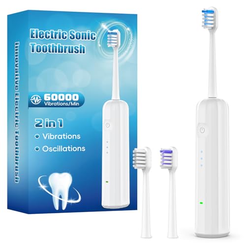 Wstiga 2025 Sonic Electric Toothbrush, 60,000 VPM, 3 Modes