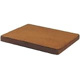 ehomegoods 41"X27"X4" Sudan Brown Gusset Style Orthopedic Waterproof Memory Foam Pet Pad Bed for Med