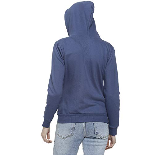 Image of Campus Sutra Cotton Women Hooded Sweatshirt