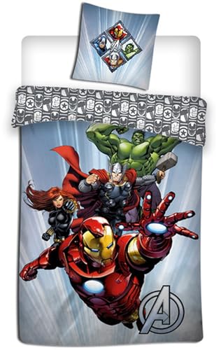 AVG Avengers - Parure de lit 1 Place - Housse de Couette