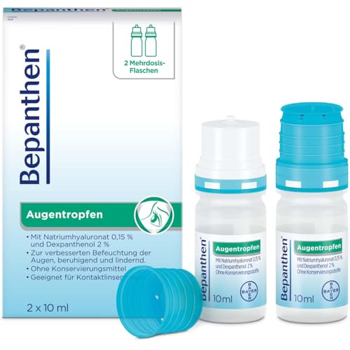 Bepanthen Augentropfen | trockene, juckende oder brennende Augen | langanhaltende Befeuchtung | förâ€¦ – Miniatur
