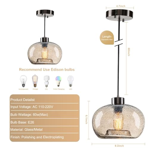 La Mejor Selección de Lamparas colgantes de cristal los más recomendados. 32 Imagen adicional