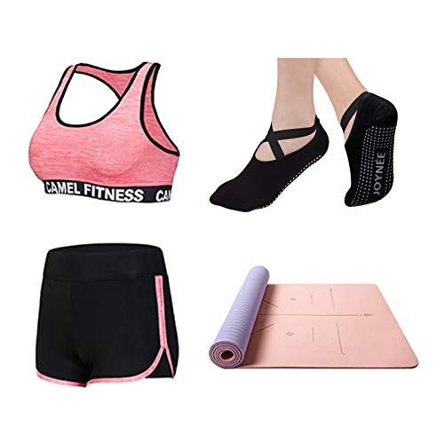 Joynée Non-Slip Yoga Socks For Women With Grips,Ideal For Pilates,Barre,Dance,Hospital,Fitness 3 Pairs #TOP4