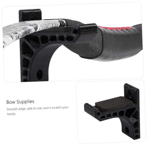 Support pour arc recurve mural en ABS noir pour une présentation épurée - 6