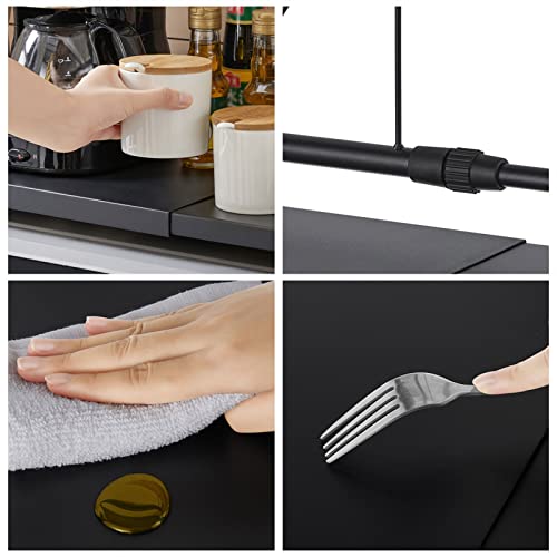 Étagère de rangement réglable micro-ondes pour organiser un petit comptoir - 6