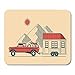 Produktbild Mauspad Wohnwagen Wohnwagen Auto Lkw Mobile Line Camping Motorrad Mousepad für Notebooks, Desktop-Computer Mauspads, Bürobedarf 10x12 Zoll